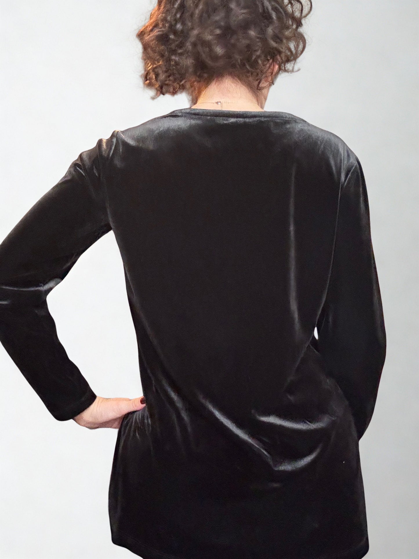 Black Velvet Long-Sleeve