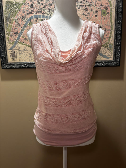 Pink Lace Y2K Tank