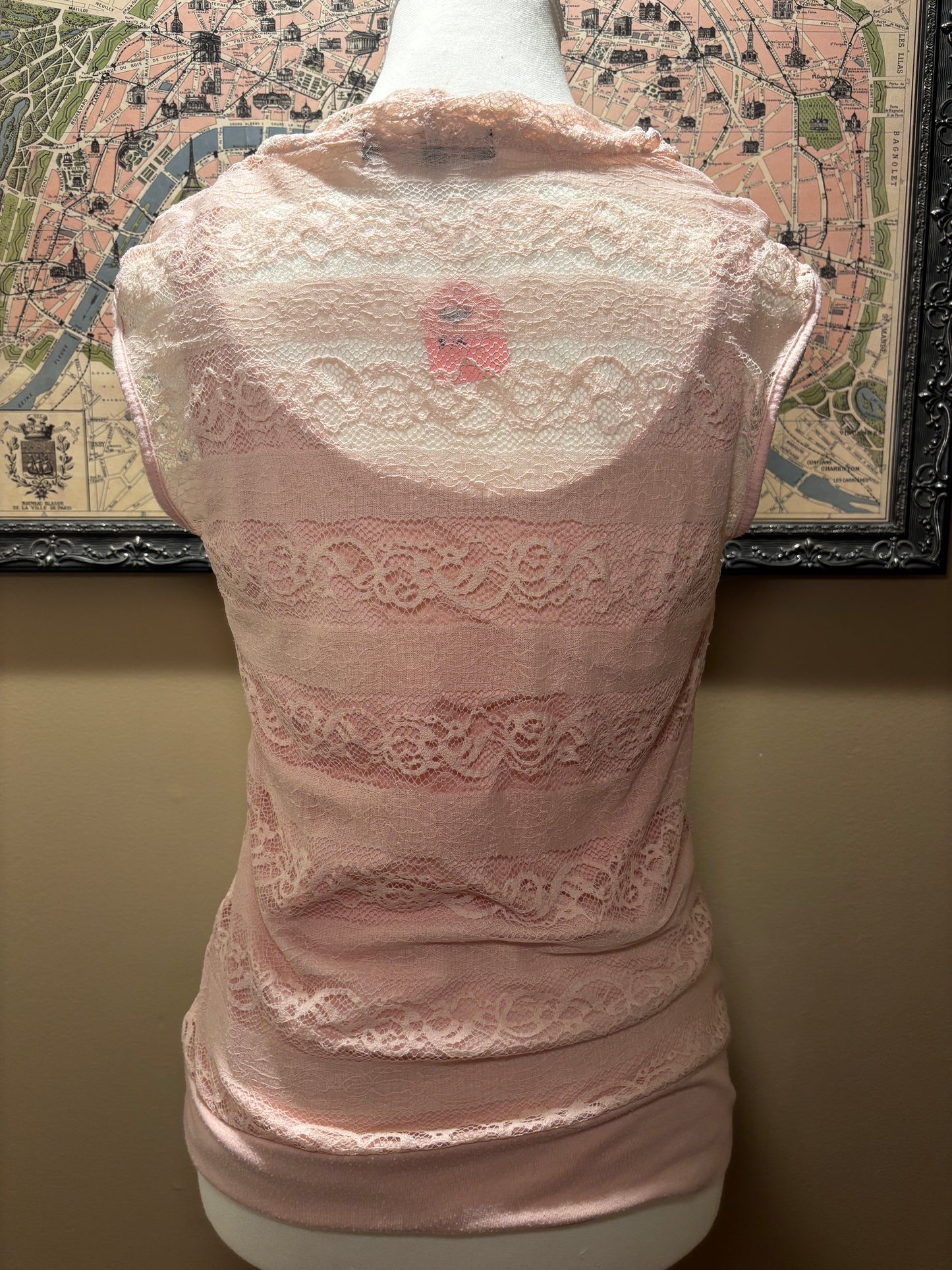 Pink Lace Y2K Tank