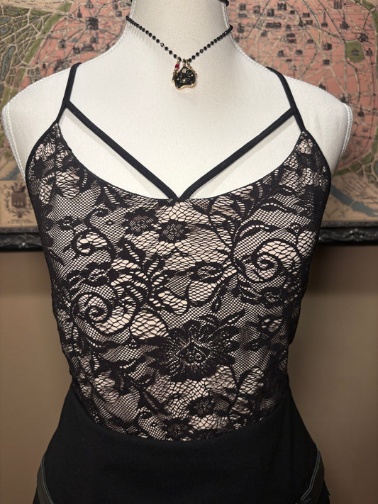 Goth Black Lace Cami