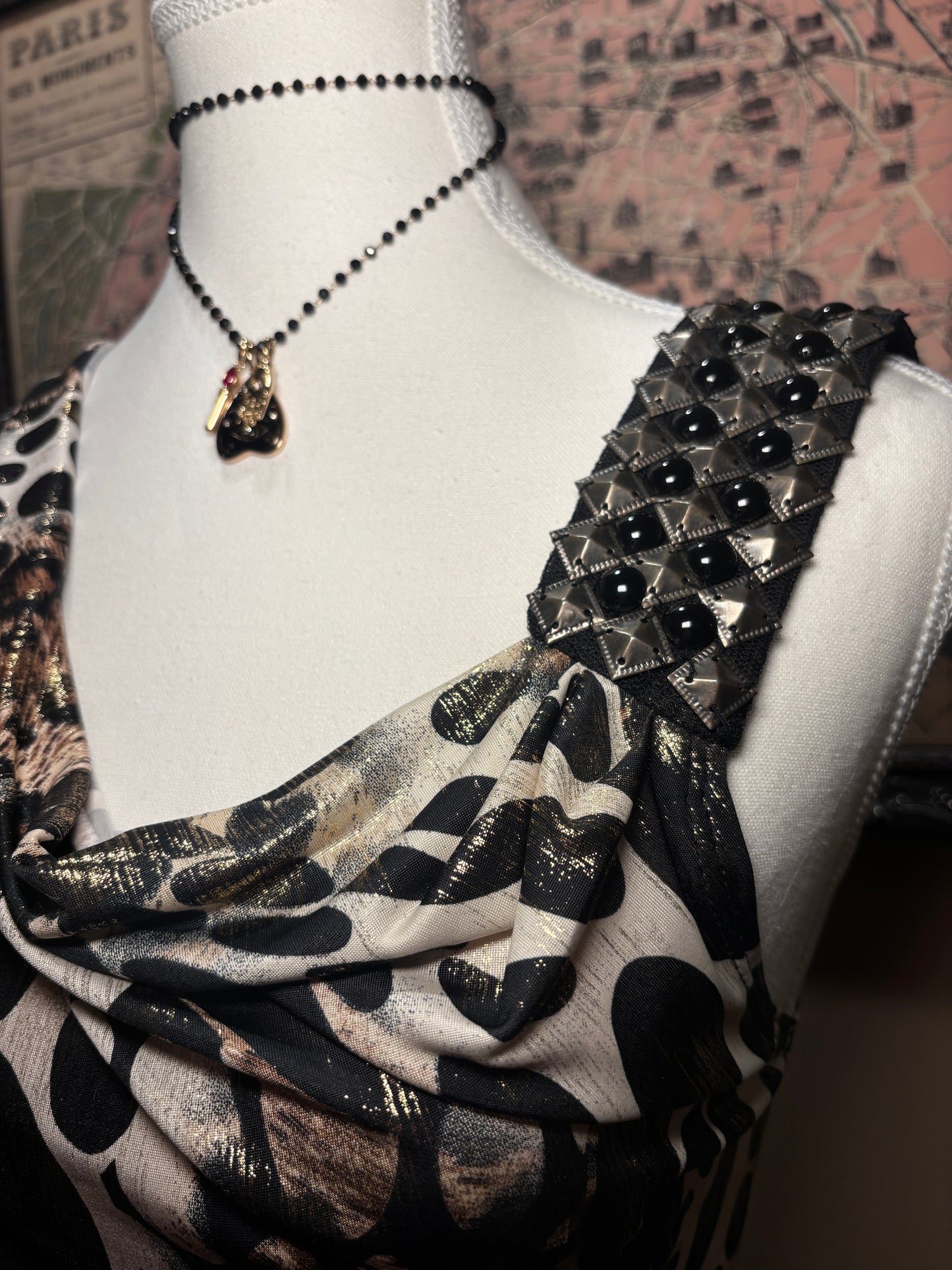 Y2K Goth Studded Mini Dress