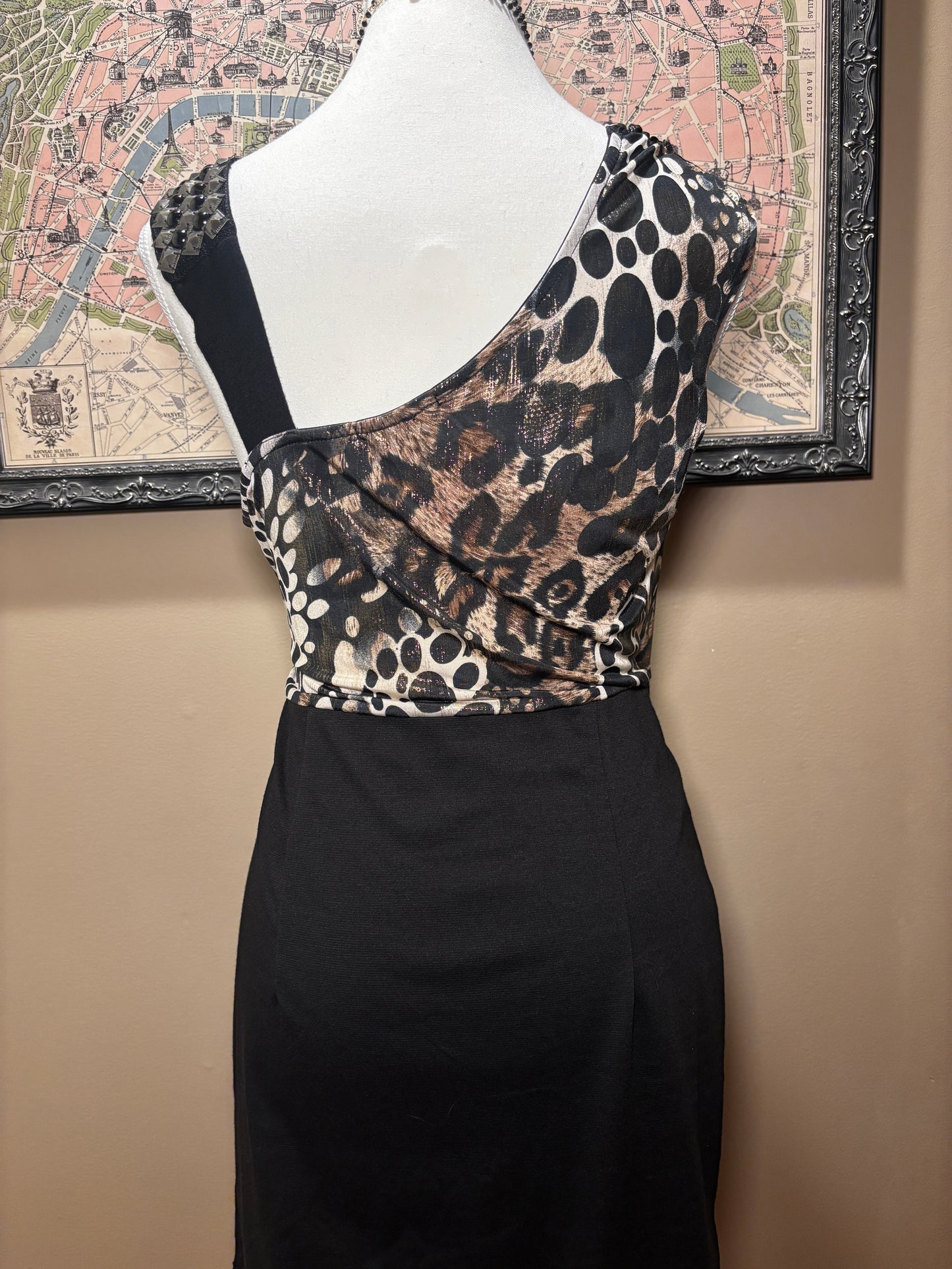 Y2K Goth Studded Mini Dress