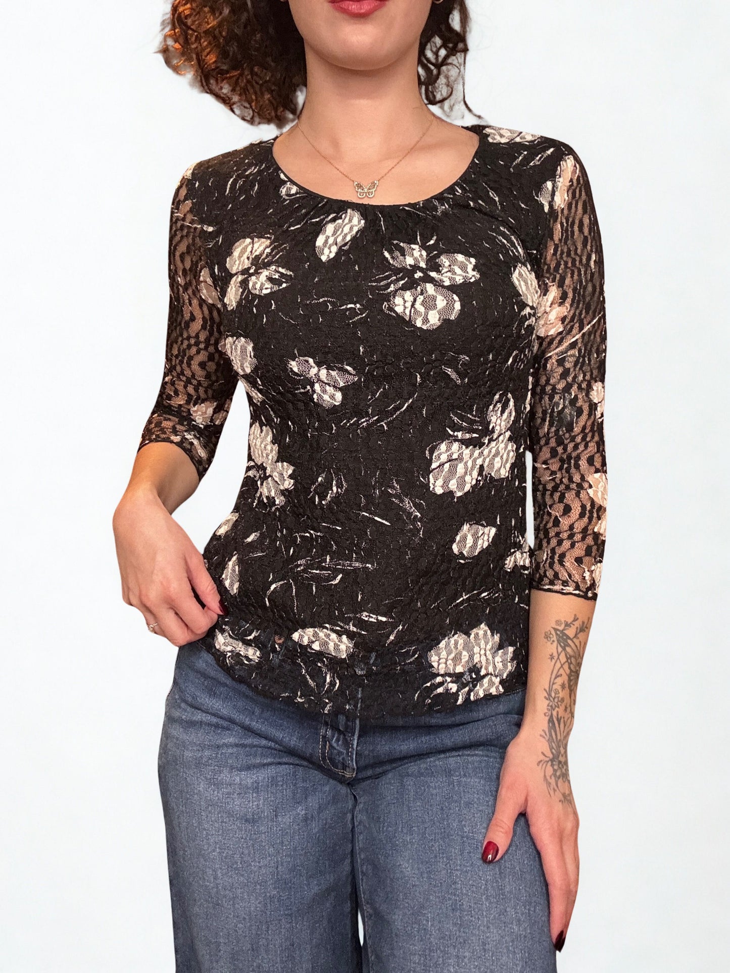 Lace Floral Top