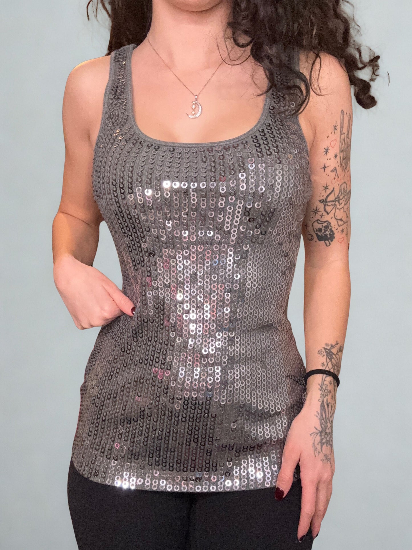 Express Sequin Tank